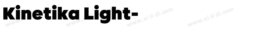 Kinetika Light字体转换